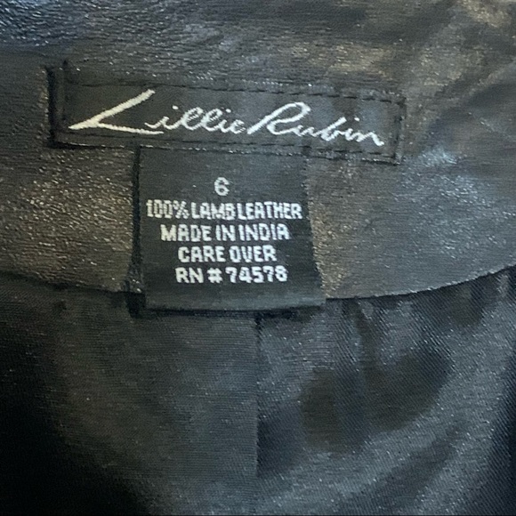 Lillie Rubin Lamb Leather Jacket - Picture 7 of 7